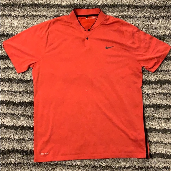 tiger woods collarless polo